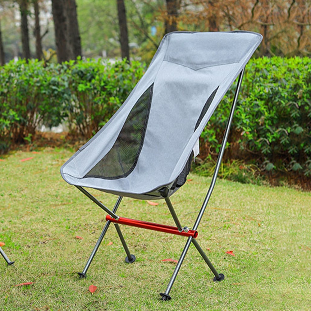 초경량 컴팩트 휴대용 접이식 캠핑 의자, 하이 백 배낭 의자